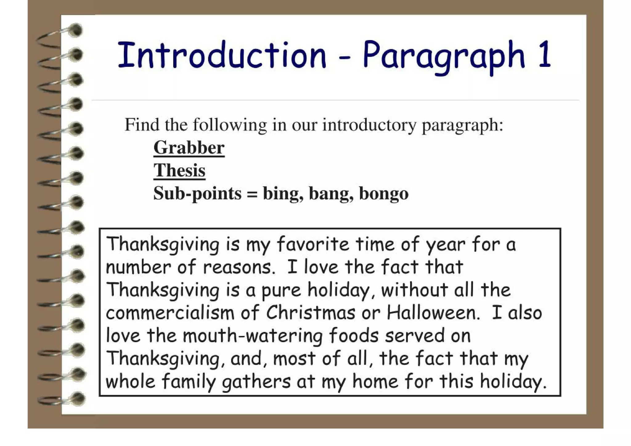 The 5 Paragraph Essay