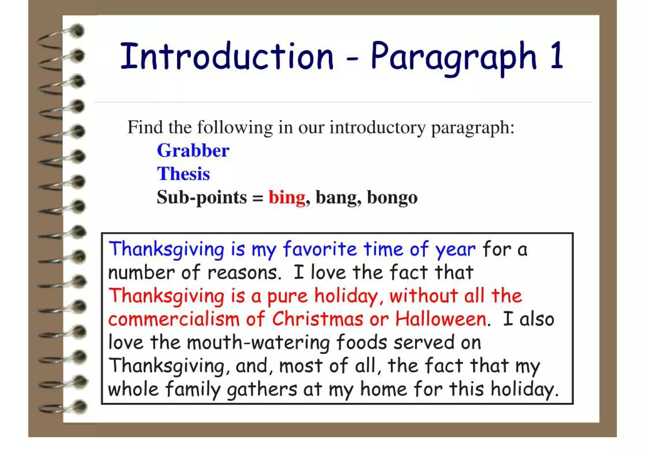 The 5 Paragraph Essay