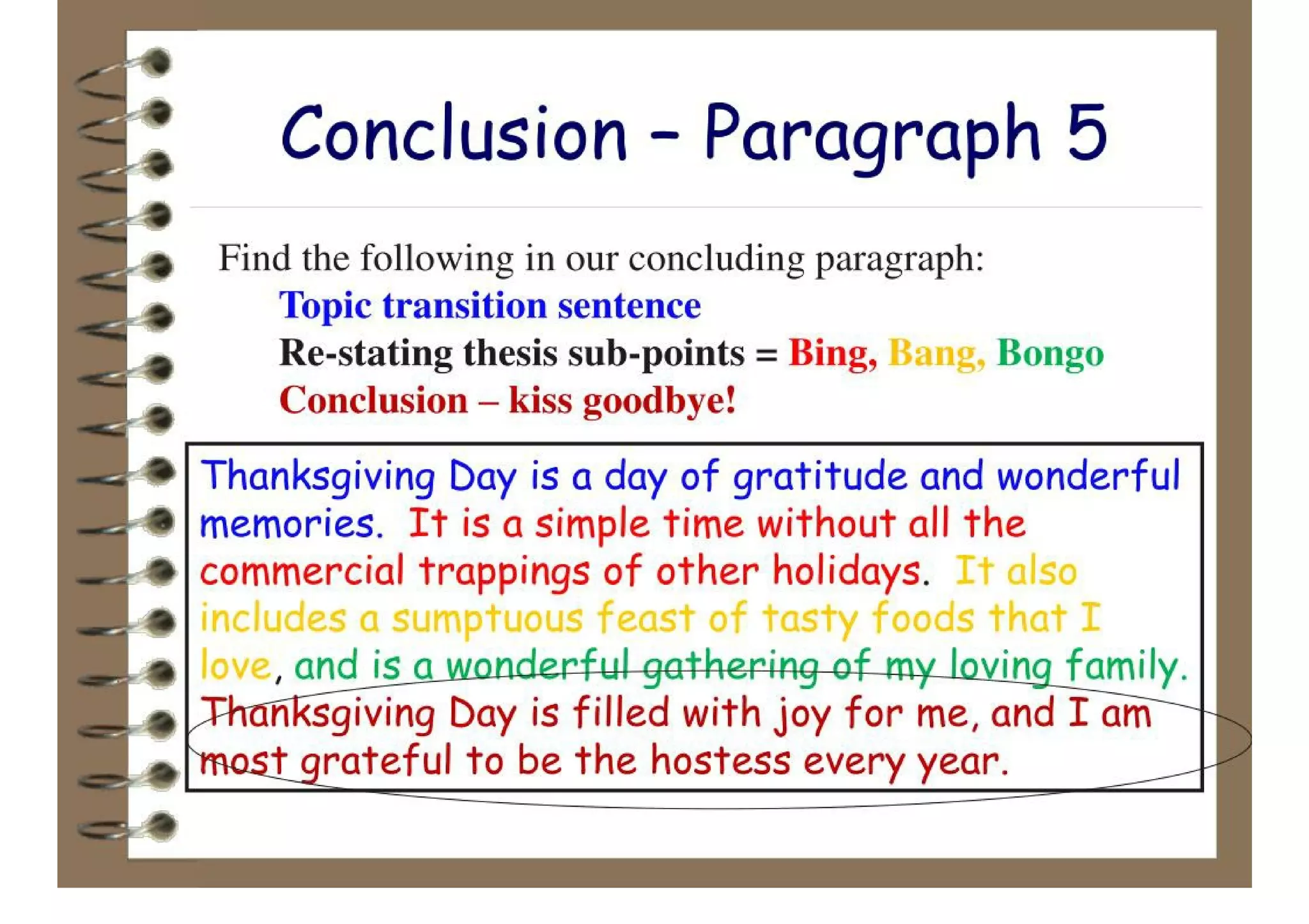 The 5 Paragraph Essay