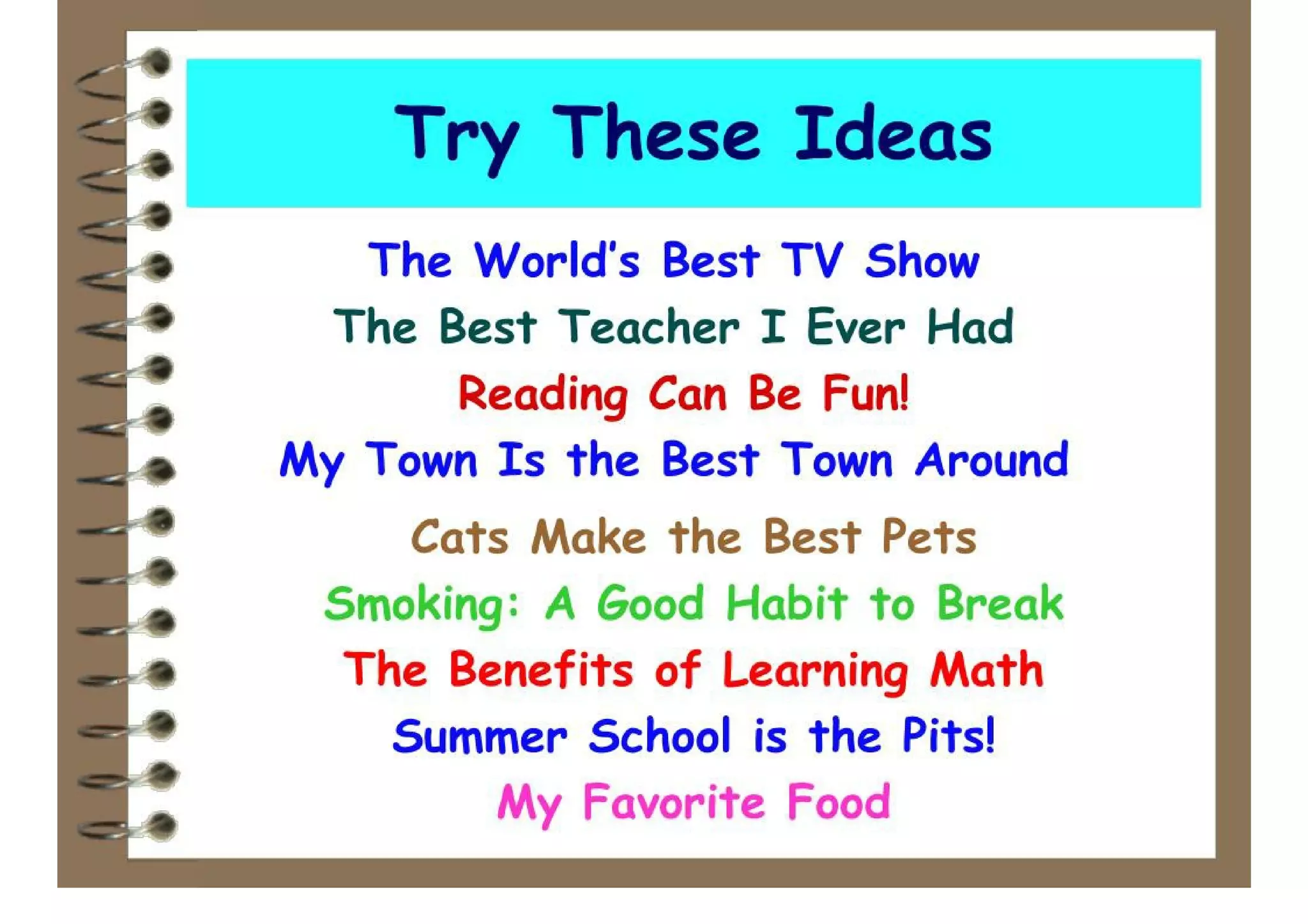 The 5 Paragraph Essay