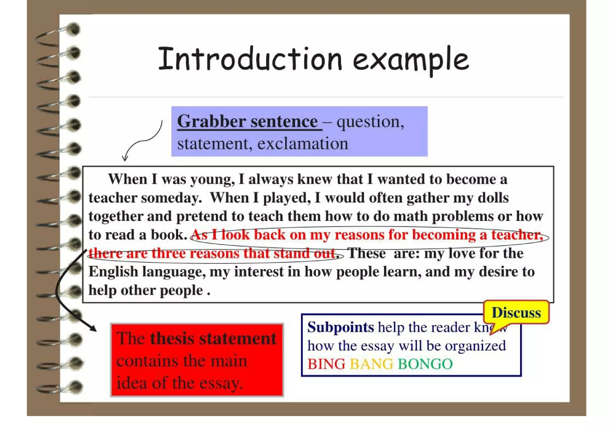 The 5 Paragraph Essay