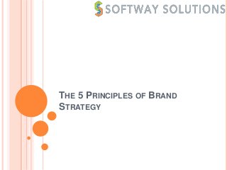 THE 5 PRINCIPLES OF BRAND
STRATEGY
 