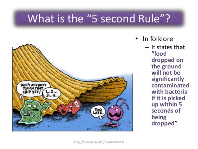 research papers on 5 second rule