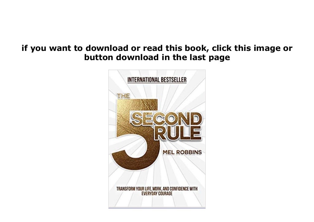 [DOWNLOAD_EPUB] LIBRARY The 5 Second Rule Transform your