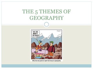THE 5 THEMES OF
GEOGRAPHY
 