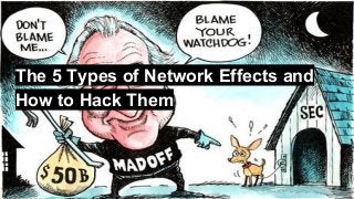 The 5 Types of Network Effects and
How to Hack Them
 