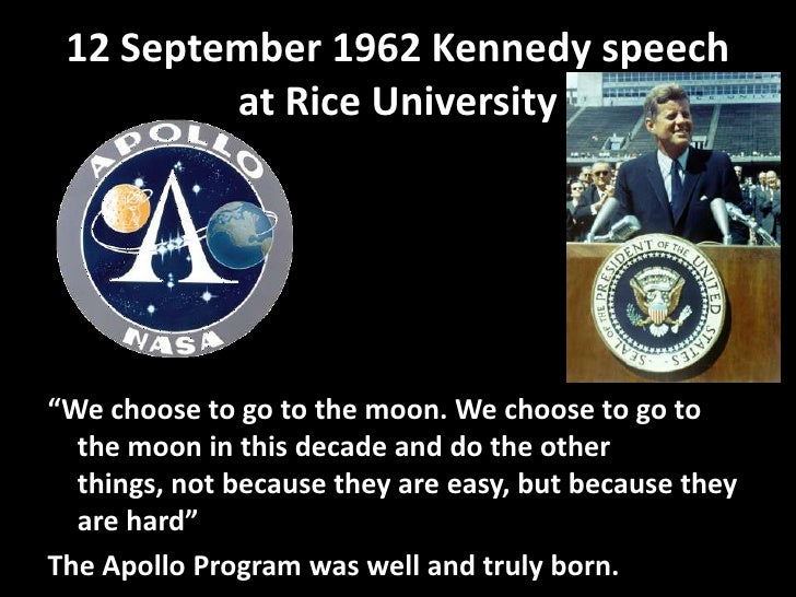 Kennedy rice university speech
