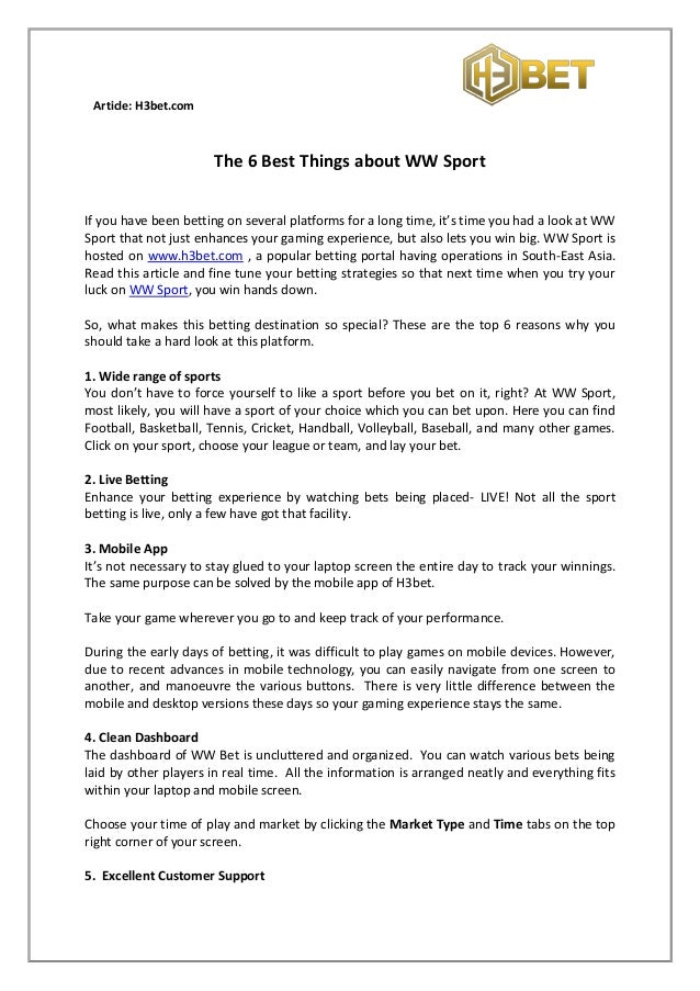 Best things to bet on today tv