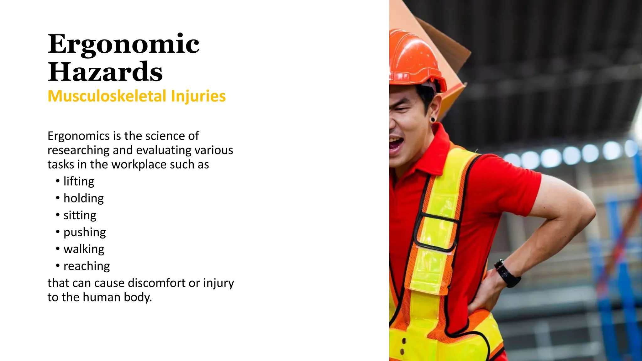 6 categories of workplace hazards in industries | PPT