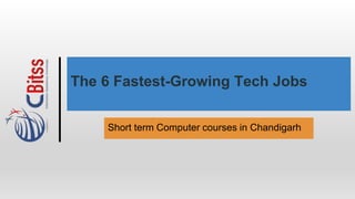 The 6 Fastest-Growing Tech Jobs
Short term Computer courses in Chandigarh
 