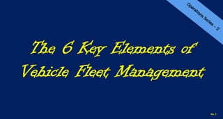 The 6 Key Elements of Vehicle Fleet Management 
http://upload.wikimedia.org/wikipedia/commons/d/df/%22_13_‐_ITALIAN_automotive_engineering_‐_Alfa_Romeo_4C_chassis_‐_monocoque_carbon_fiber_‐_aluminum_platform_(architecture)_DxO_08.jpg (Labeled for Non Commercial Use with Modification)  