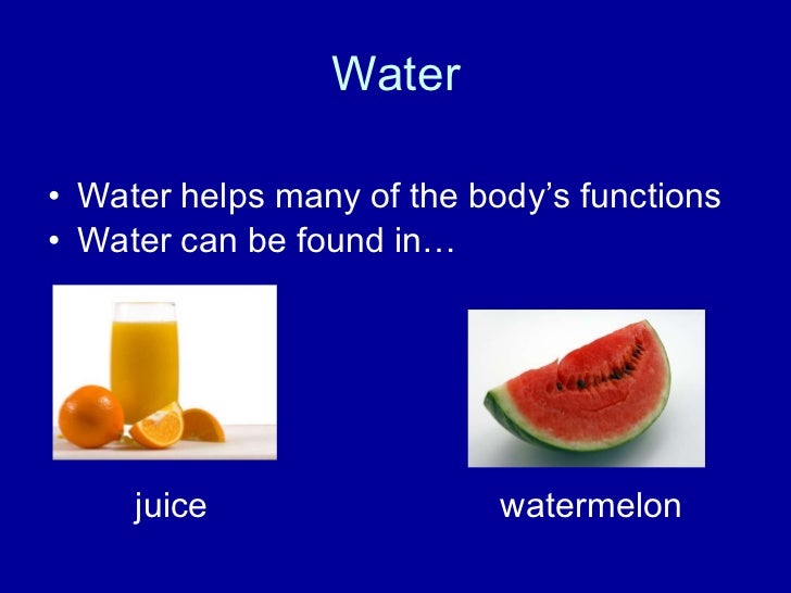 the 6 nutrients the 6 nutrients