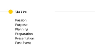 The 6 P's of Giving a Good Presentation | PDF