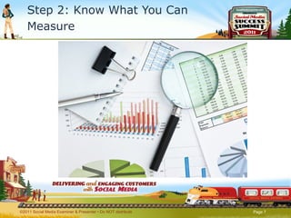 Step 2: Know What You Can Measure ©2011 Social Media Examiner & Presenter • Do NOT distribute  