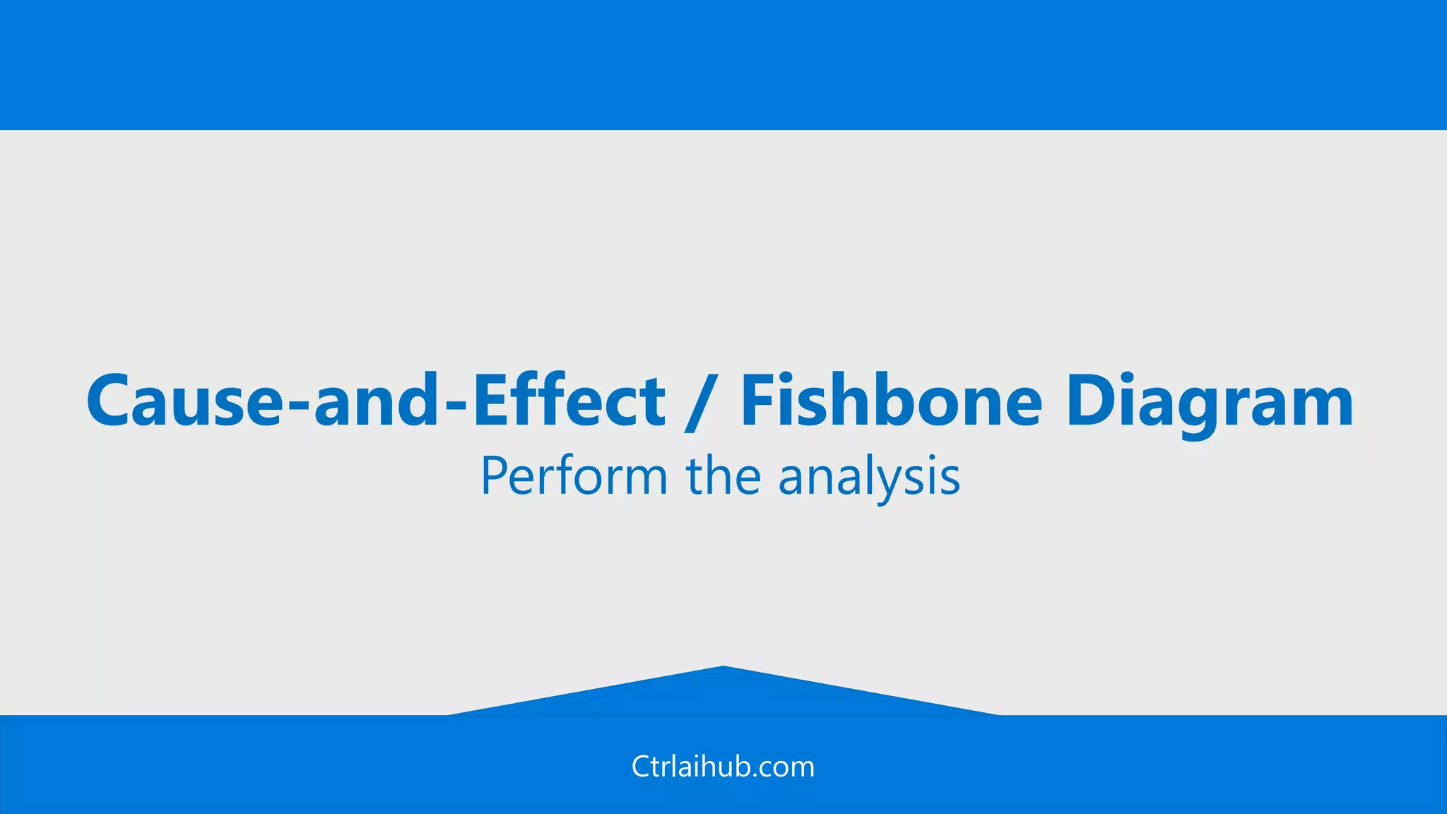 Ctrlaihub.com
Cause-and-Effect / Fishbone Diagram
Perform the analysis
 