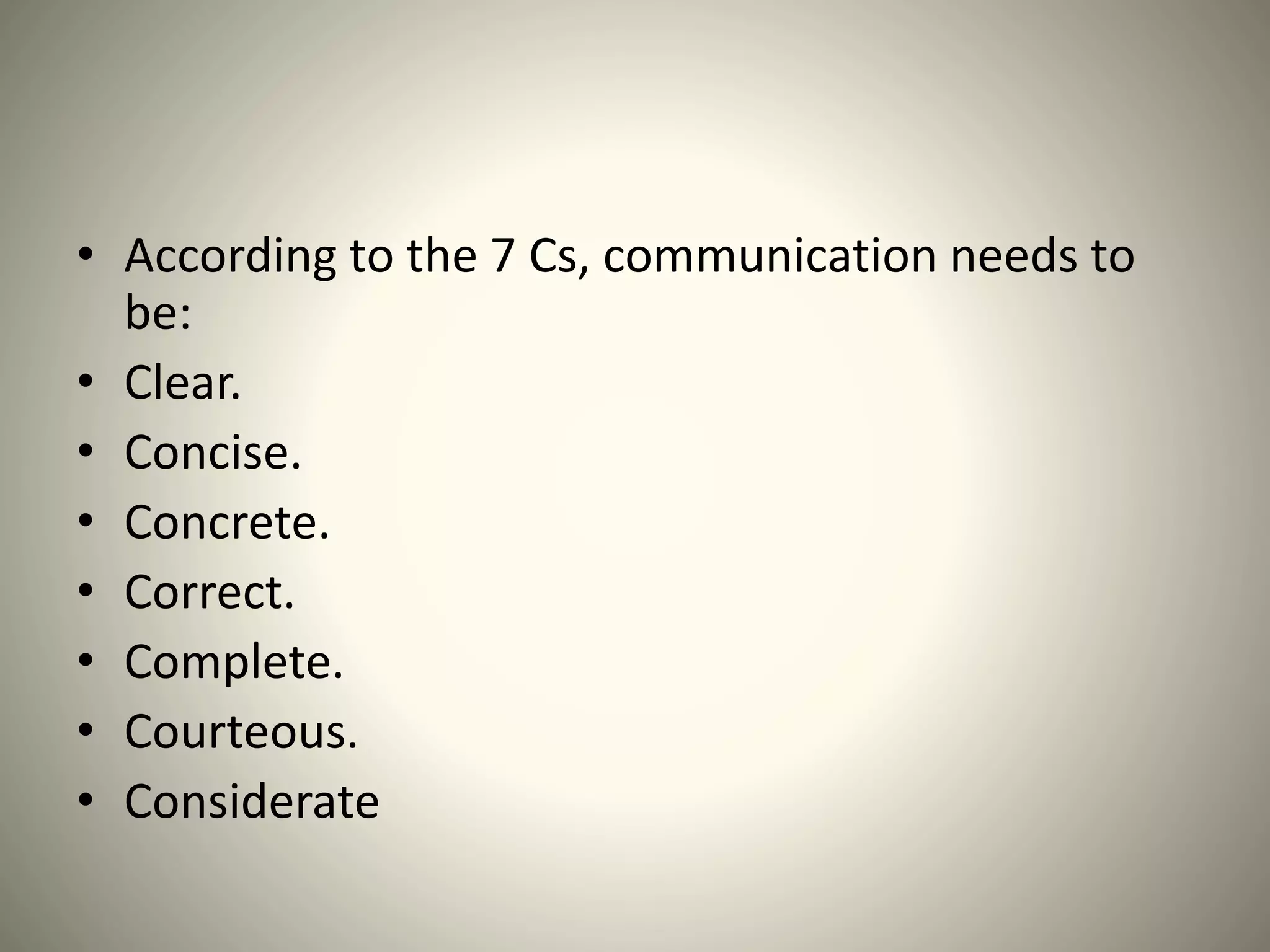 The 7 C of business english | PPTX