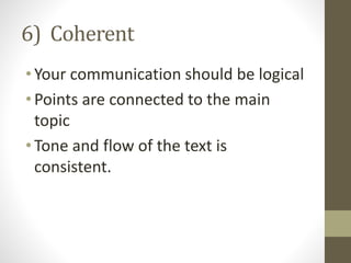 The 7 c,s of communication | PPTX