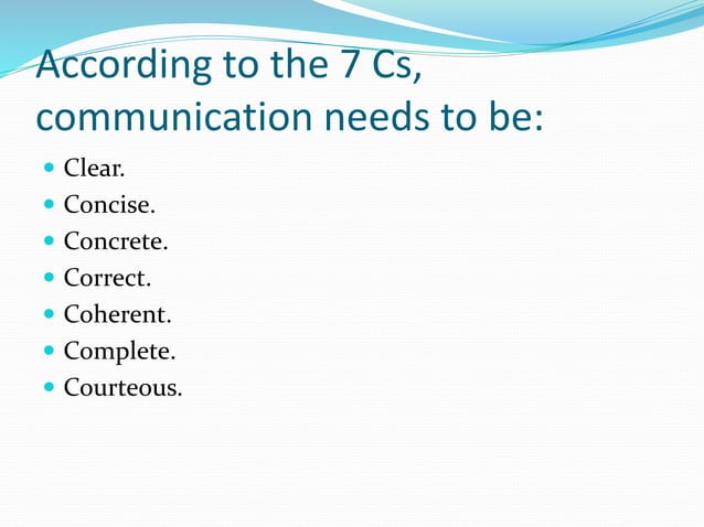 The 7 cs of communication | PPT
