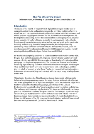 The 7 cs of learning design | DOCX