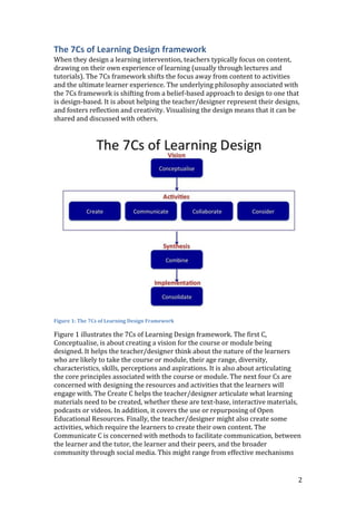 The 7 cs of learning design | DOCX