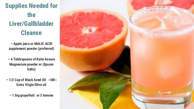 THE SEVEN DAYS (of the Liver-Gallbladder Flush procedure) THE SEVEN DAYS (of the Liver-Gallbladder Flush procedure)