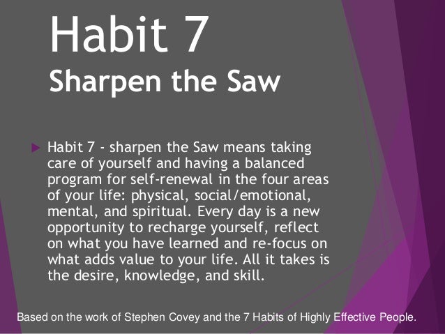 The 7 habits in GBS