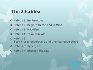 The 7 habits of highly effective teens