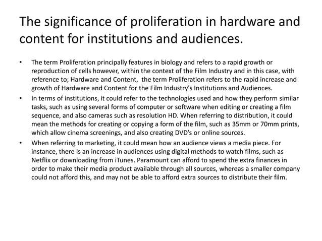 Case study- Film Industry | PPTX
