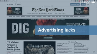 Advertising lacks
Lesson six
 