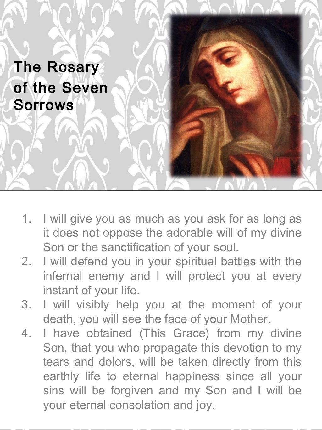 The 7 Sorrows Of Mary