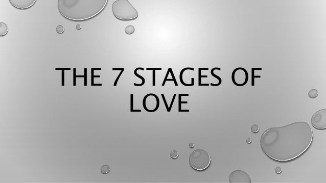 THE 7 STAGES OF
LOVE
 