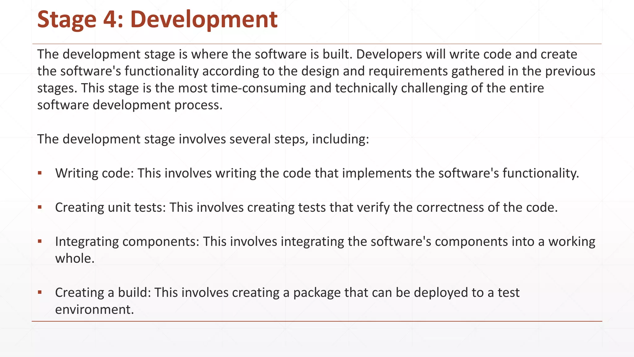 The 7 stages of the Software Development Life Cycle | PPTX | Operating ...