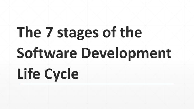 The 7 stages of the Software Development Life Cycle | PPTX | Operating ...