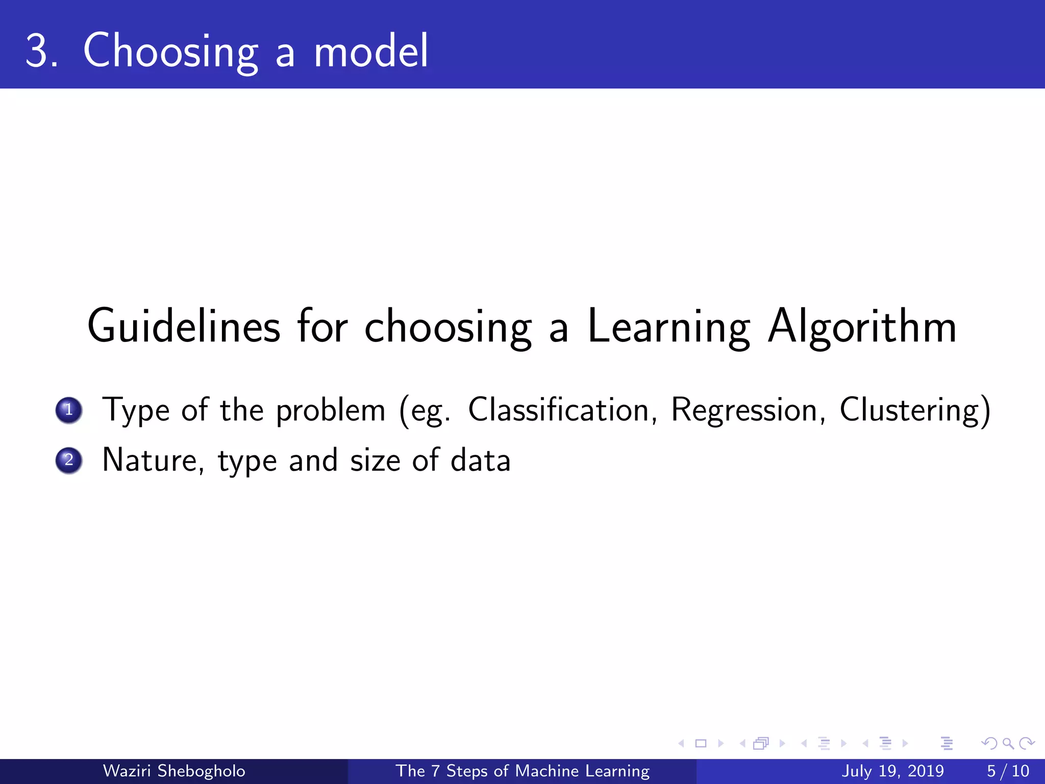 The 7 steps of Machine Learning | PDF