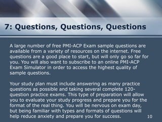 The 7 Things You Need to Pass the PMI-ACP® Exam | PDF