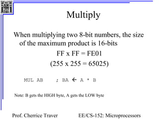 The 8051 assembly language | PPT