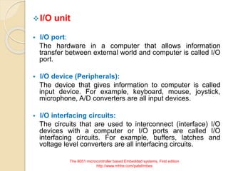 The 8051 microcontroler based embedded systems | PPTX