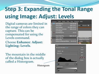 To accept the changes click the green check mark at the bottom right.Step 2: Fix Flaws using the Clone Stamp ToolThe Clone Stamp tool lets you fix flaws in an image by painting over them with samples drawn from other areas of the image.Step 1: Choose the Clone Stamp Tool from the Toolbar.