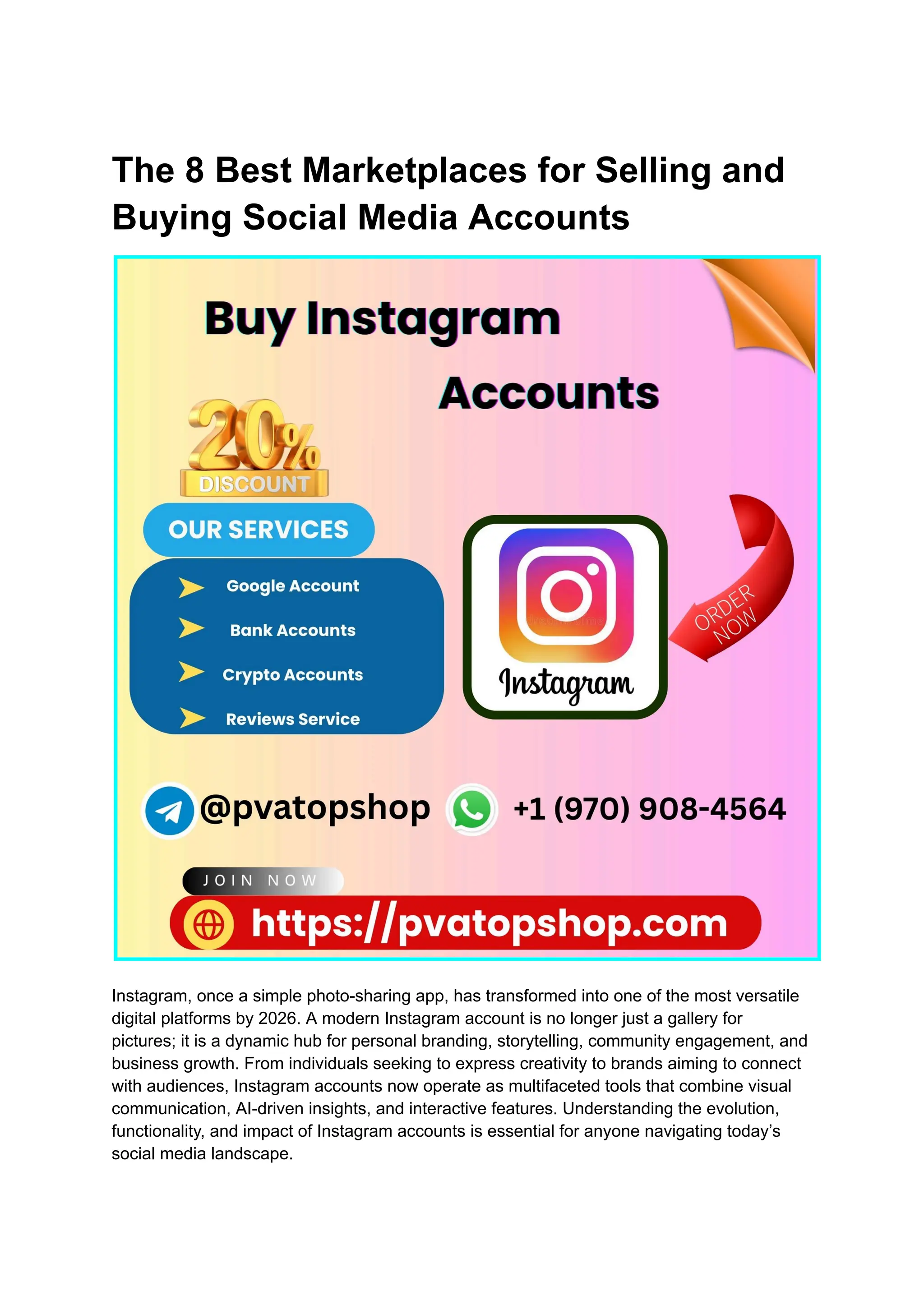 The 8 Best Marketplaces for Selling and Buying Social Media Accounts.pdf