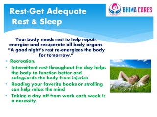 The 8 natural laws to enjoy good health dr.kamaljit singh | PPTX