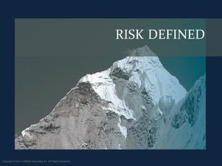 RISK DEFINED




Copyright © 2011 ValMark Securities Inc. All Rights Reserved.
 