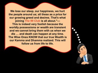 Time Lesson Slide The 99 Club...A Story With A Life Lesson | PPT
