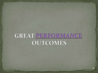 organizational change is a top priority. In private sector slow economic recovery is forcing companiesto reevaluate their current business practices and 