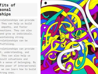 Building Connections: A Guide to Interpersonal Relationships