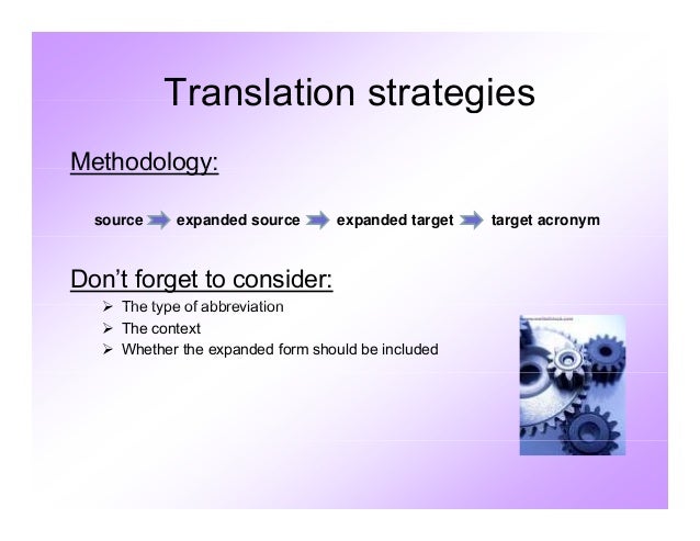 Abbreviation translation Abbreviation translation