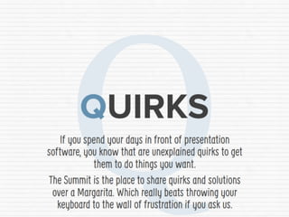 The ABC of the Presentation Summit