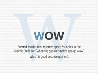 The ABC of the Presentation Summit