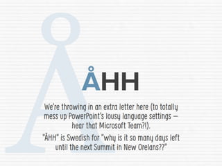 The ABC of the Presentation Summit