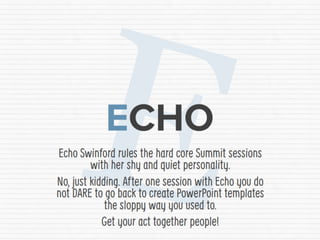 The ABC of the Presentation Summit