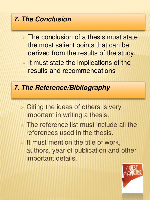 How to write salient points